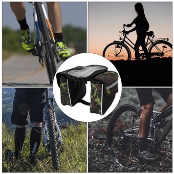 17 Sur Double Sac Velo Avant Tube Cadrec Avec Etui Etanche Pour Telephone Portable Ecran Tactile Vert Equipements Et Accessoires De Cyclisme Achat Prix Fnac