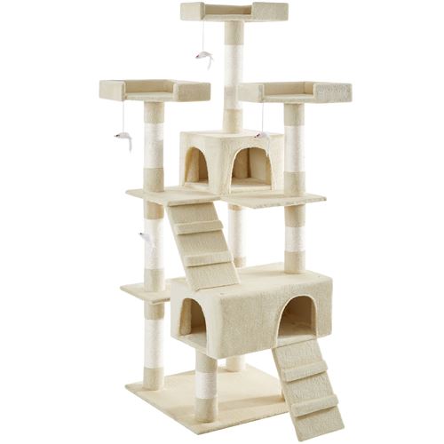 TecTake Arbre à chat BARNEY 170 cm - beige