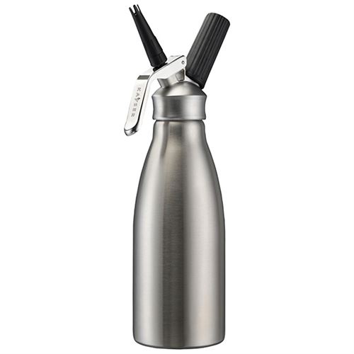Siphon à crème chantilly inox 1l froid et tiède Kayser 4101