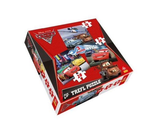 Puzzle 20 Pièces : 3 Puzzles Cars, Trefl