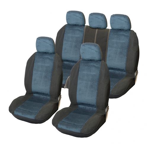 Carpoint housse de chaise Denveruniverselle 9 pièces bleu