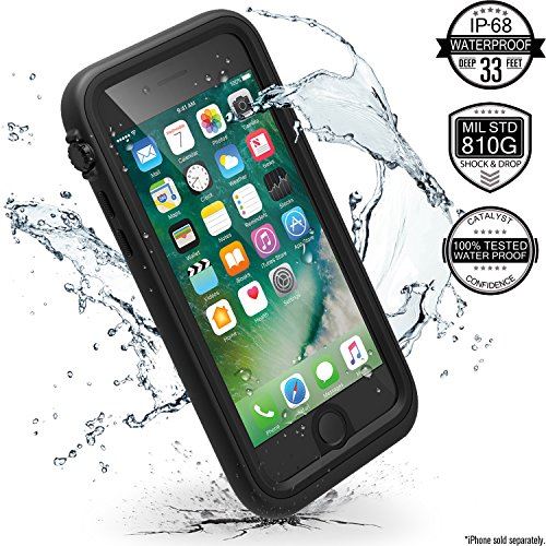 Catalyst - Achterzijde behuizing voor mobiele telefoon - rubber - stealth zwart - voor Apple iPhone 7