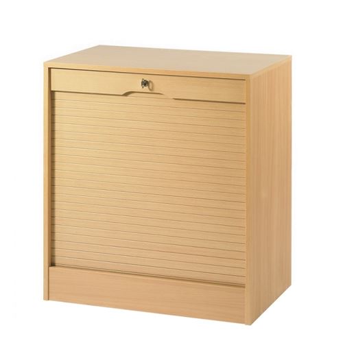 Classeur à Rideau Largeur 70 cm Hauteur 76 cm - Coloris: Hêtre