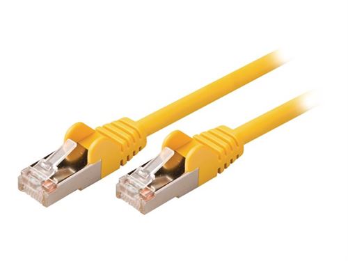 Valueline VLCP85121Y05 Câble réseau Cat5e Sf / utp Rj45 (8/8) Mâle - Rj45 (8/8) Mâle 0,50 M Jaune