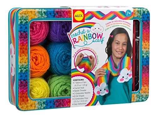 ALEX Toys Craft Crochet un foulard arc-en-ciel