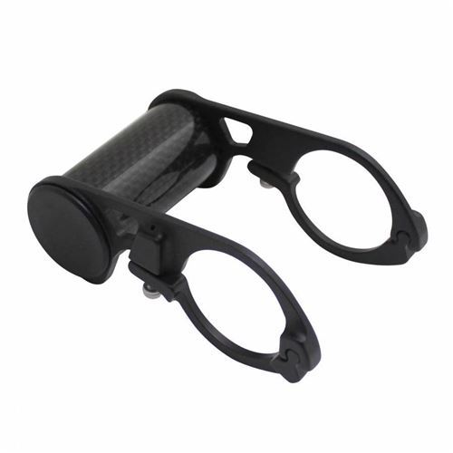 Support compteur carbone pour cintre 31,8mm noir 32g (largeur 45mm et diametre 25mm)