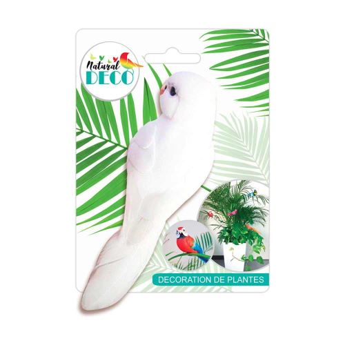 Déco Plantes – Medium Oiseau Blanc CD3830
