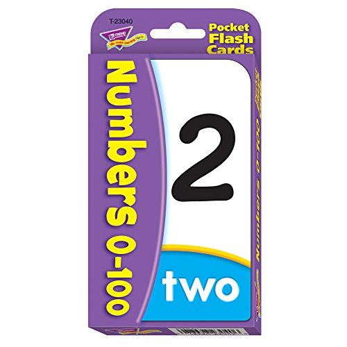 Numbers 0-100 Pocket Flash Cards