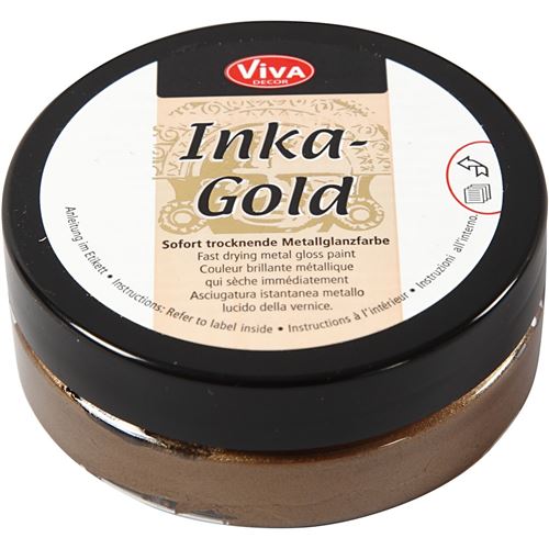 Viva Decor cire brillante Inka-Gold50 ml marron
