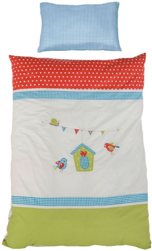 Lot de 2 pièces collection 'Woodland' Roba - Taie d´oreiller et housse de couette