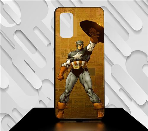 Coque pour Galaxy PLUS S20+ CAPTAIN AMERICA COMICS 16