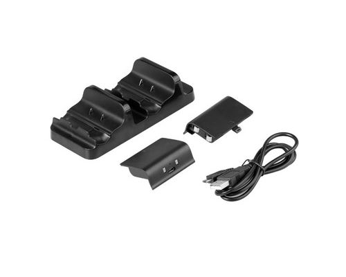Double Chargeur Avec Batterie Pour Xbox One S Noir