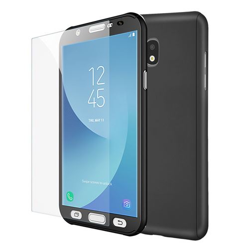 Coque de protection intégrale 360° Avant Et Arrière Ultra Mince Léger avec Verre Trempé pour Samsung Galaxy J5 (2017)/ J5 (2017) Duos - NOIR