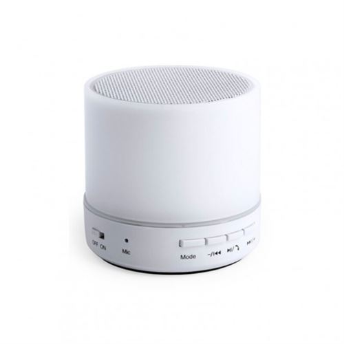 Haut-parleur Bluetooth avec Lampe LED 146086 USB 3W Blanc