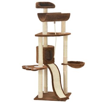 Chunhe Arbre A Chat Avec Griffoirs En Sisal Marron 145 Cm Ab1706 Chatieres Filets Et Parcs Pour Chat Achat Prix Fnac