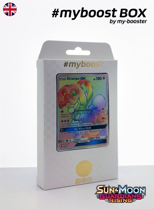 Coffret #myboost DRAMPA GX Secrete (Draieul) 160/145 - SUN AND MOON 2 - 10 cartes Pokemon anglaises