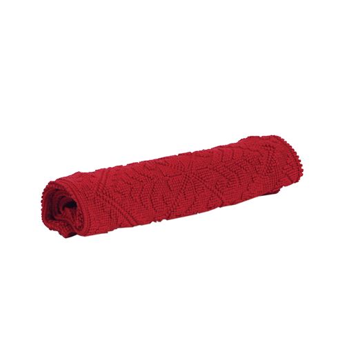 Tapis de Bain Enzo rouge 54 x 110 cm Vivaraise