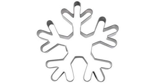 Emporte piece en forme de flocon 6,5 cm inox - stadter