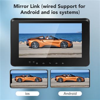 Android Autoradio 2 Din avec Apple Carplay sans Fil Android Auto
