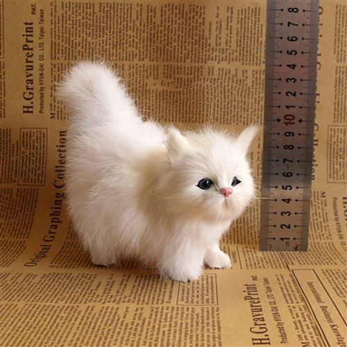 0€01 sur Peluche Chat Créatif 18cm-blanc - Animal en peluche - Achat & prix