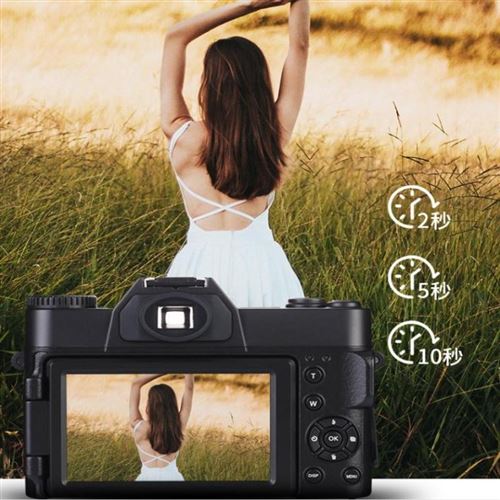 Appareil Photo Numérique 4K Amélioré Avec étui En Cuir, Appareils Photo