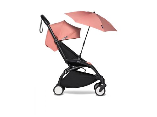 Babyzen - Poussette YOYO2 cadre noir 6+ ombrelle rose