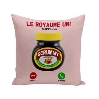 Fabulous Coussin rose Le Royaume-Uni M'Appelle Marmite [40x40 cm] - 1