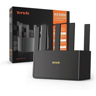 Routeur WiFi 6 - TENDA - TX12L Pro - AX3000 - 4 Ports Gigabit - WPA3 Sécurisé - 1