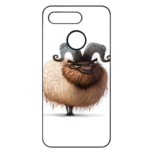 Coque My-Kase pour View 20 - funny mouton super content - Plastique Noir