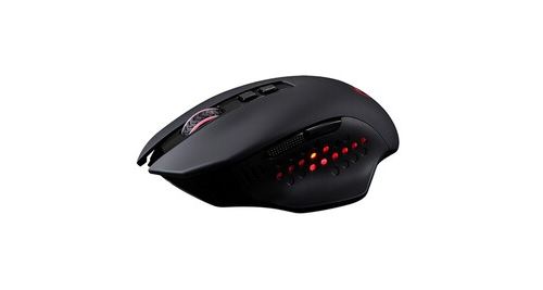 Souris de jeu sans fil essentielle de jeu lumineux 4000dpi x11 à économie d'énergie le noir