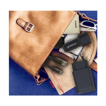 Kit chargeur rapide USB voiture et secteur avec câble micro USB