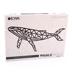 Puzzle Mural En Bois - Baleine 89 Cm