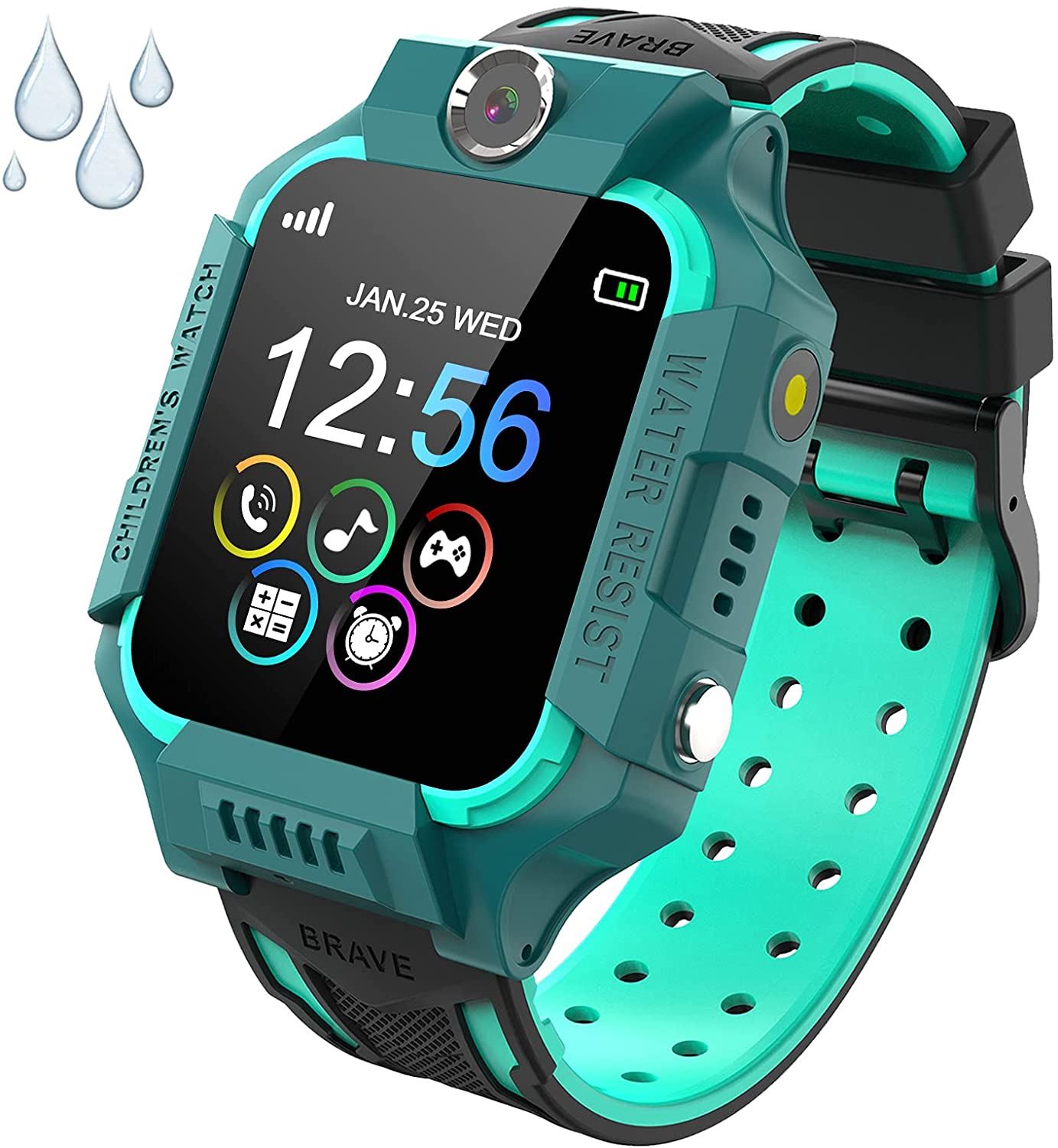 Montre Connectée Enfant Avec GPS Et Appel - Écran 1.44", étanche IP68, SOS, Mode Classe, Caméra, Pour 3-12 Ans