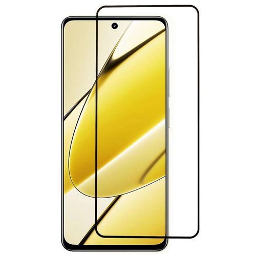 Verre trempe pour Realme 11 5G / Realme C67 5G - [Lot de 2] film de protection incurve integral - NOIR - htdmobiles