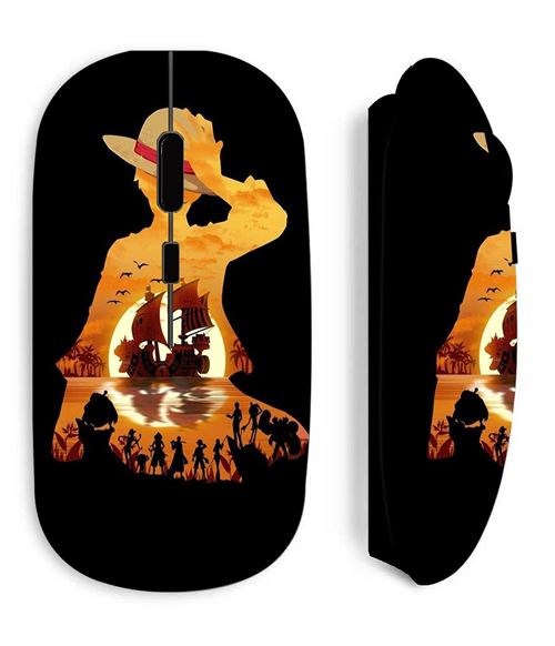 MANIACASE Souris noir Sans Fil One piece luffy bateau equipage manga anime