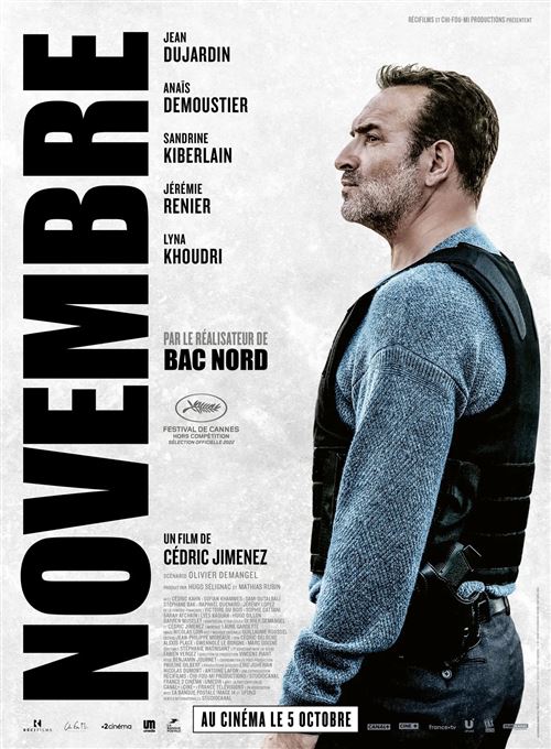 Affiche de Cinéma Originale - Novembre - 2022 - Jean Dujardin - 120x160cm