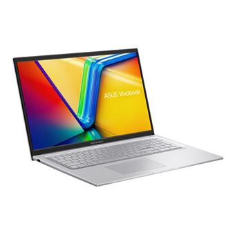 ASUS VivoBook 17 X1704ZA-AU087W - Conception de charnière à 180 degrés - Intel Core i5 - 1235U / jusqu'à 4.4 GHz - Win 11 Home - Carte graphique Intel Iris Xe - 8 Go RAM - 512 Go SSD NVMe - 17.3" 1920 x 1080 (Full HD) - Wi-Fi 6E - icelight argent