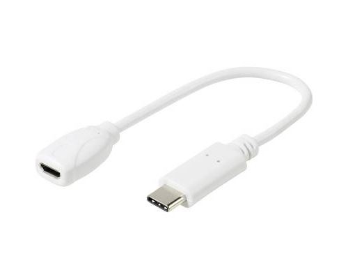Vivanco USB 2.0 Adaptateur [1x Micro USB femelle - 1x USB 2.0 type C mâle] DCAVVUSBCMB02W