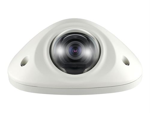 Hanwha Techwin WiseNet III SNV-6012M - Caméra de surveillance réseau - dôme - extérieur - anti-poussière / imperméable / résistant aux dégradations - couleur (Jour et nuit) - 2,4 MP - 1920 x 1080 - 1080p - iris fixe - Focale fixe - composite - LAN