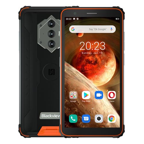 Smartphone Robuste BLACKVIEW BV6600 4+64G 8580MAH 5.7 pouces Orange