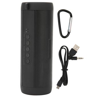 Enceinte sans fil Bluetooth Stéréo Etanche à Réduction du bruit avec lampe de poche Noir - 1