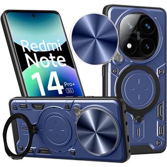 Coque pour Xiaomi Redmi Note 14 Pro Plus 5G - Protection Caméra - Bleu Marine - BOOLING - 1