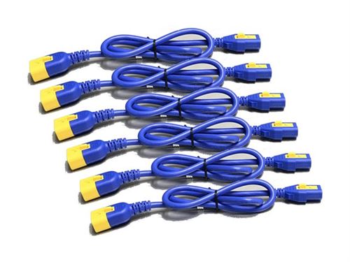 Lot De 6 Câbles D'alimentation APC - Verrouillage C13 Vers C14 - 1,8 M - Pour Rack Serveur - 5