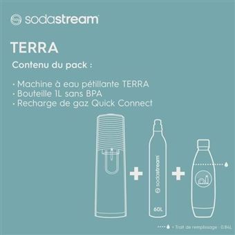 Machine à soda et eau gazeuse Sodastream Terra Promo Blanc