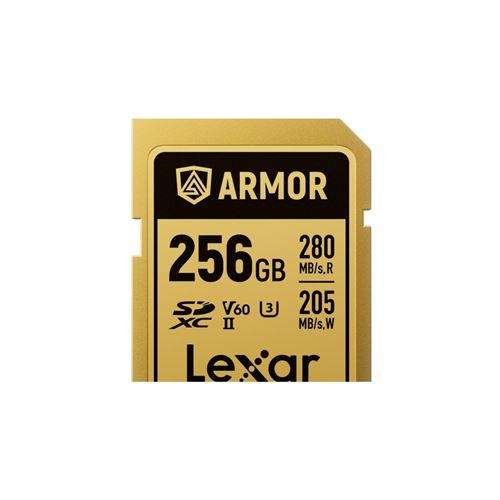 Lexar Armor Gold Stainless Steel SDXC Card 256GB