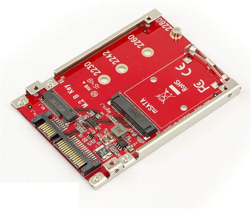 Accessoire pour disque dur Kalea-Informatique Adaptateur clé boitier USB  3.1 Gen 2.0 pour tous types de SSD M.2 NGFF : support M2 NVMe ET SATA avec  Chipset Realtek RTL9210B