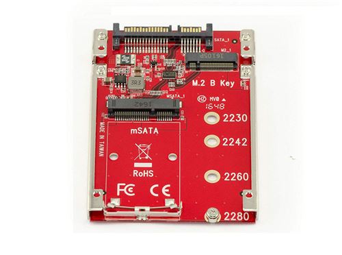 KALEA-INFORMATIQUE Adaptateur M2 (M.2 NGFF SATA B Key ou B+M Key) vers SATA  avec boitiers au format d'un disque dur SATA 2.5 - SSD internes - Achat &  prix