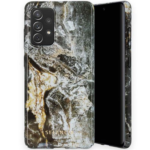 Coque pour Samsung Galaxy A72 Selencia Quartz Black/Noir