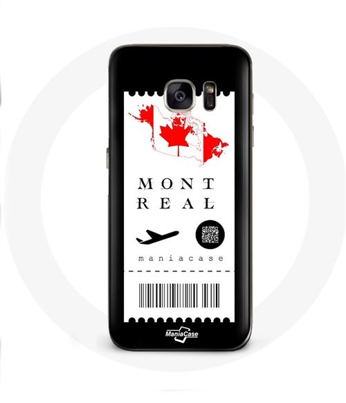 Coque pour Samsung Galaxy S6 Billet d'avion Montréal Canada Maniacase