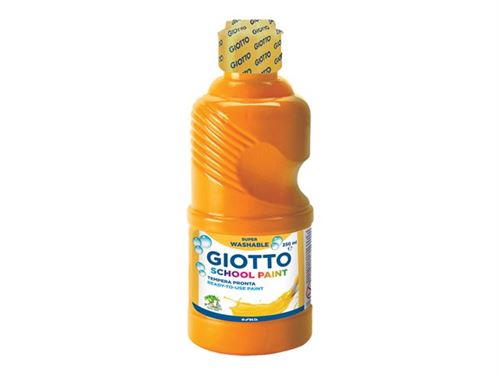 GIOTTO SCHOOL - Peinture - peinture à tempera - orange - 250 ml
